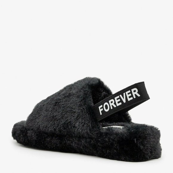 NEW๐ฅ Fluff Faux Fur Open Toe Slipper Slide Sandal - Picture 7 of 7